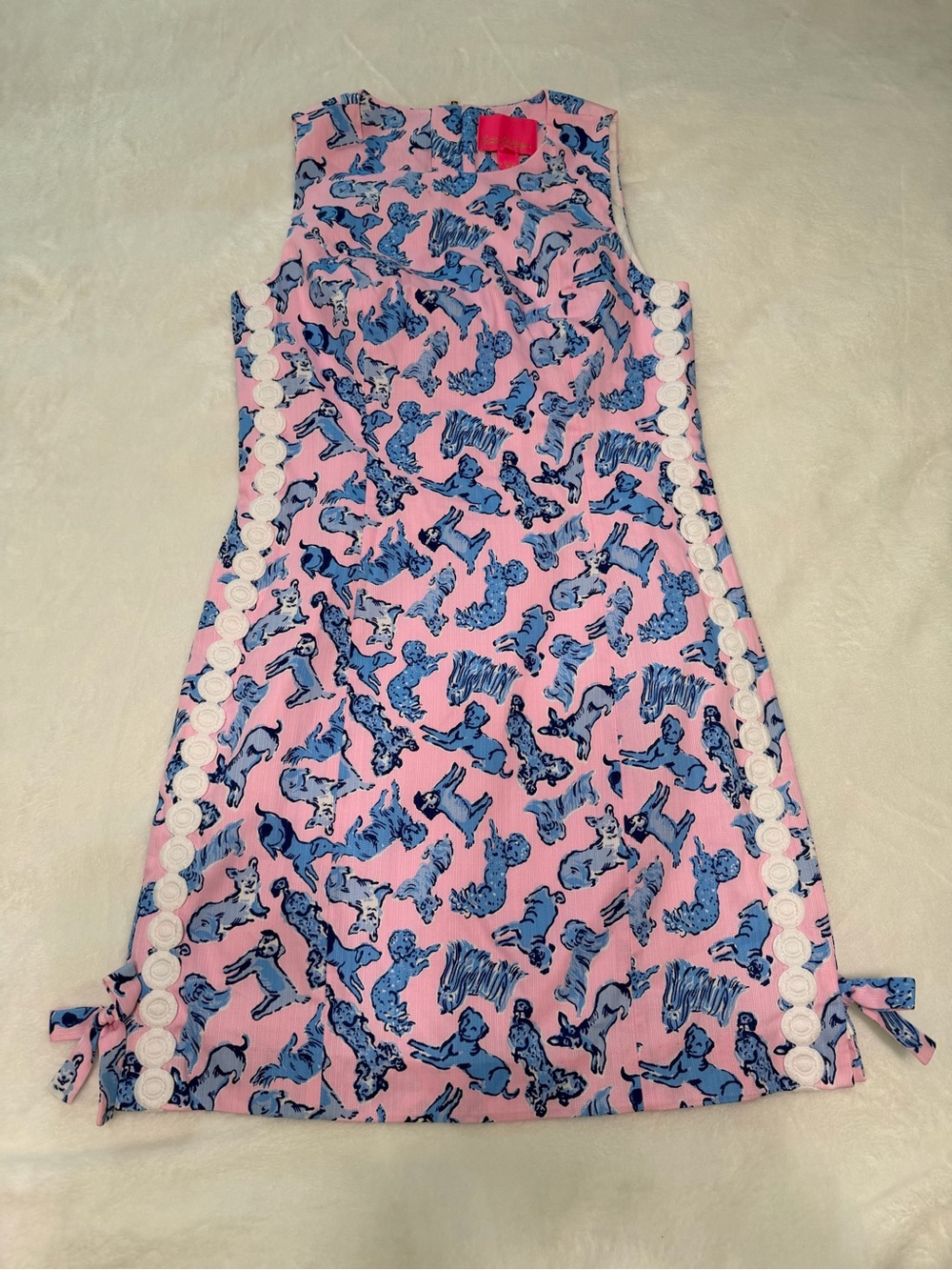 NWT Lilly Pulitzer Mila Stretch Shift in Zanzibar Blue Ruff Night